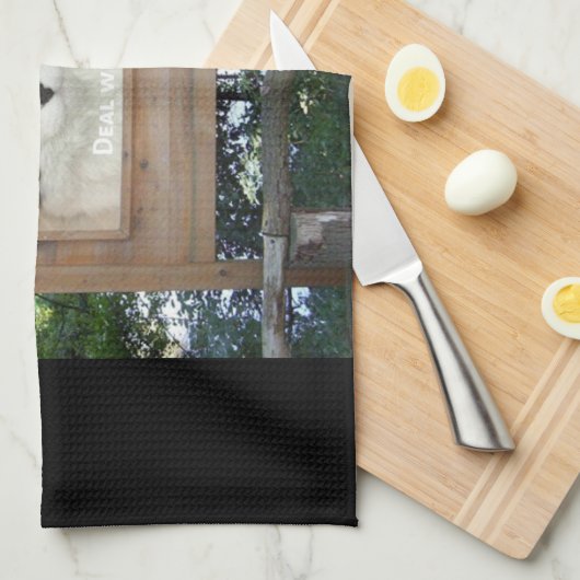 Linge De Cuisine Attitude du chat (Quart Plié)