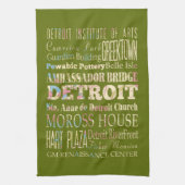 Linge De Cuisine Attractions et endroits célèbres de Detroit, (Vertical)