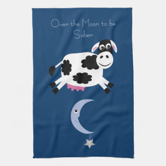 Linge De Cuisine Au-dessus de la lune à être sobre