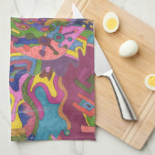 Linge De Cuisine "Au-dessus de la tempête" Art Abstrait (Quart Plié)