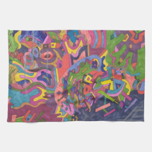 Linge De Cuisine "Au-dessus de la tempête" Art Abstrait