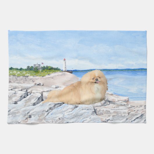 Linge De Cuisine Au phare (Horizontal)