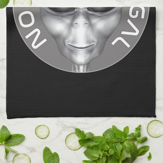 Linge De Cuisine Aucun Alien N'Est Illégal (Plié)