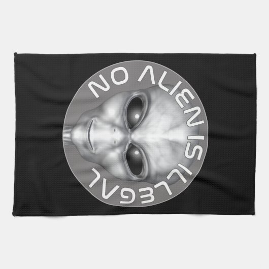 Linge De Cuisine Aucun Alien N'Est Illégal (Horizontal)