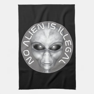 Linge De Cuisine Aucun Alien N'Est Illégal