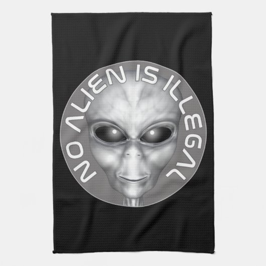 Linge De Cuisine Aucun Alien N'Est Illégal (Vertical)