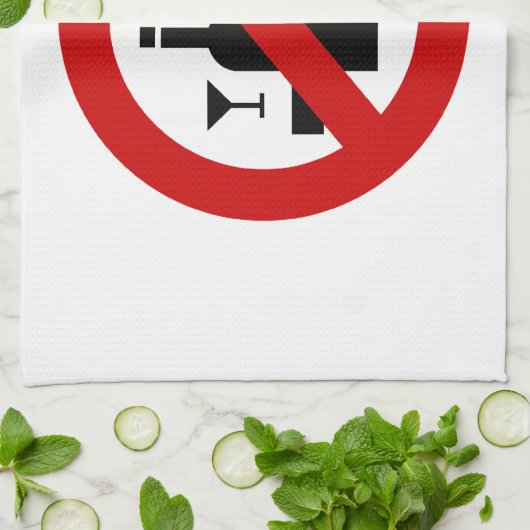 Linge De Cuisine AUCUN Fumeur ⚠ THÉ ⚠ (Plié)