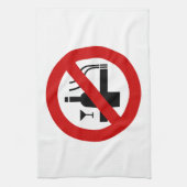 Linge De Cuisine AUCUN Fumeur ⚠ THÉ ⚠ (Vertical)