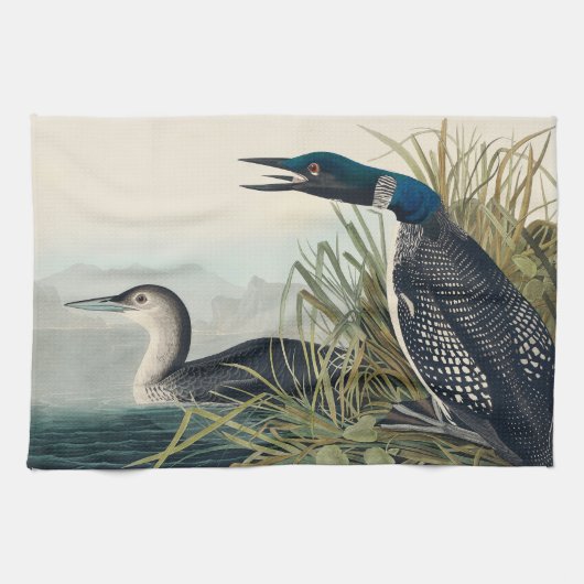 Linge De Cuisine Audubon Bird Loon Diver Classic (Horizontal)
