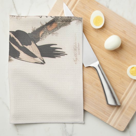 Linge De Cuisine Audubon Ivory-Billed (Quart Plié)