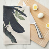 Linge De Cuisine Audubon Raven Bird Classic Peinture (Quart Plié)