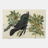Linge De Cuisine Audubon Raven Oiseau classique (Horizontal)