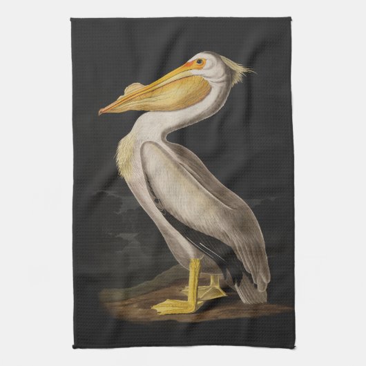 Linge De Cuisine Audubon White Pelican Bird Amérique (Vertical)