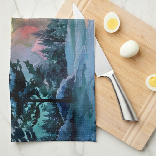 Linge De Cuisine Aurora Borealis (Quart Plié)