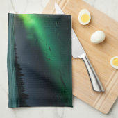 Linge De Cuisine Aurore Boréale (Quart Plié)