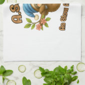 Linge De Cuisine Aussi Lent Que Possible - Joli Sloth ASAP Classic (Plié)