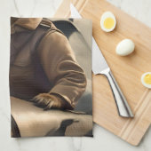 Linge De Cuisine Aussie Kangaroo Avion Pilote, (Quart Plié)