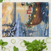 Linge De Cuisine Australian Shepherd Christmas Boat Holiday (Plié)