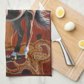 Linge De Cuisine Australie Wild Brumby (Quart Plié)