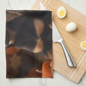 Linge De Cuisine Australien Kelpie Puppy Citrouille de plaisir d'au (Quart Plié)