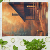 Linge De Cuisine Automne/Automne/Halloween/Peinture rustique (Plié)