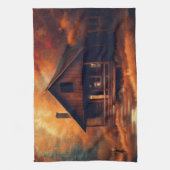 Linge De Cuisine Automne/Automne/Halloween/Peinture rustique (Vertical)