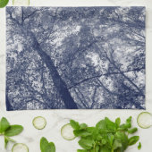 Linge De Cuisine Automne bleu (Plié)