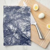 Linge De Cuisine Automne bleu (Quart Plié)