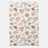 Linge De Cuisine Automne Botanique Automne Thème Sec Feuille Orange (Vertical)