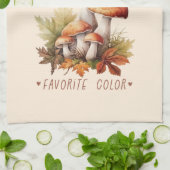 Linge De Cuisine Automne Est Ma Couleur Préférée - Champignons & Fe (Plié)