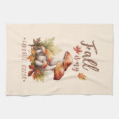 Linge De Cuisine Automne Est Ma Couleur Préférée - Champignons & Fe (Horizontal)