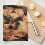 Linge De Cuisine automne, feuille sec (Quart Plié)
