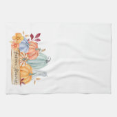 Linge De Cuisine Automne Harvest Citrouilles verts (Horizontal)