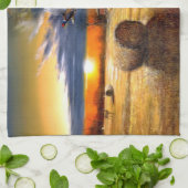 Linge De Cuisine Automne Matin Sur La Ferme (Plié)