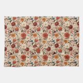 Linge De Cuisine Automne Moderne Automne Botanique Floral (Horizontal)