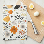 Linge De Cuisine Automne Moderne Boho Automne Botanique Floral<br><div class="desc">Automne moderne Automne Botanique Floral Boho Motif</div>
