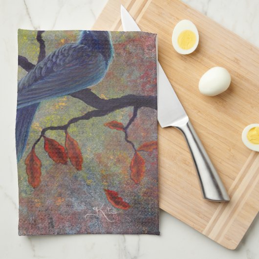 Linge De Cuisine Automne Ravens (Quart Plié)