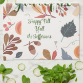 Linge De Cuisine Automne "reconnaissant" Happy Fall Y'all (Plié)