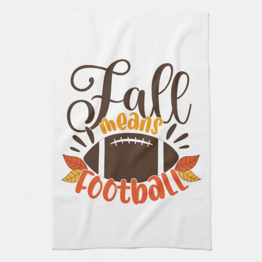 Linge De Cuisine Automne signifie football (Vertical)