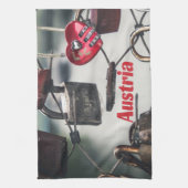 Linge De Cuisine Autriche Love Locks Pont Salzbourg (Vertical)