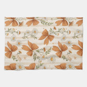 Linge De Cuisine Autumn Daisy and Bow Floral Pattern (Horizontal)