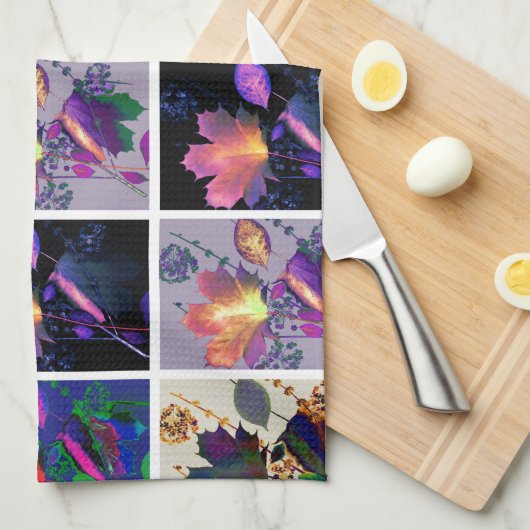 Linge De Cuisine Autumn Leaves Rustic Patchwork (Quart Plié)