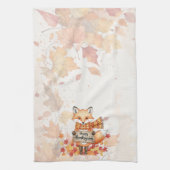 Linge De Cuisine Autumn Whimsy – Thanksgiving Fox with Fall Leaves  (Vertical)