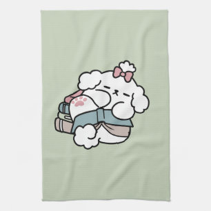 Linge De Cuisine Avant le coucher avec ma chienne - Livre et Amoure