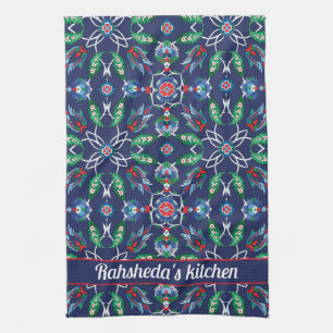 Linge De Cuisine Avec le nom 💙 Beau Bleu Iznik tuiles turques