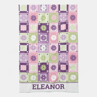 Linge De Cuisine Avec le nom personnalisé Green et violet Picklebal