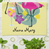 Linge De Cuisine Avec le nom Summer Pickleball 🤩 Fête Tropicale (Plié)