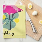 Linge De Cuisine Avec le nom Summer Pickleball 🤩 Fête Tropicale (Quart Plié)