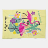 Linge De Cuisine Avec le nom Summer Pickleball 🤩 Fête Tropicale (Horizontal)