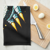 Linge De Cuisine Aventure Sushi 8 bits - Art Pixel Rétro (Quart Plié)